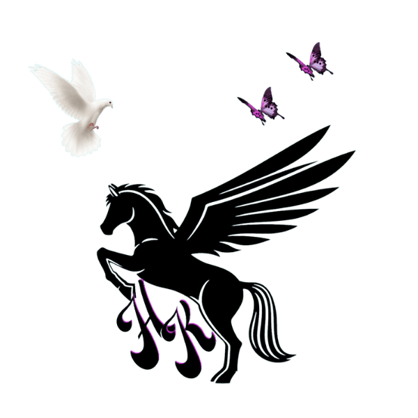 Persönlichkeitsentwicklung mein Weg Pegasus Taube Schmetterling Schwarzes Pferd Symbole meiner Entwicklung Kollross Helene