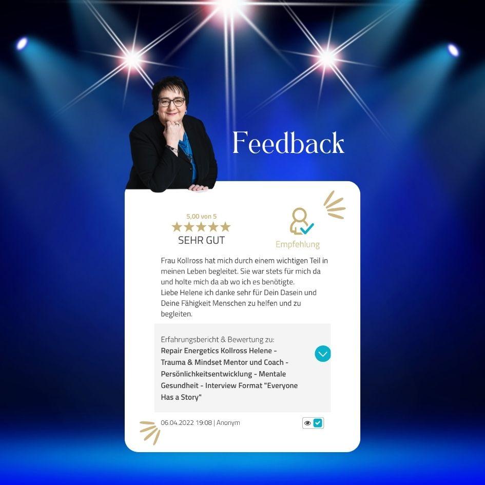 Feedback Trauma & Mindset Mentor - Coach Kollross Helene psychische Gesundheit - Persönlichkeitsentwicklung YouTube Live