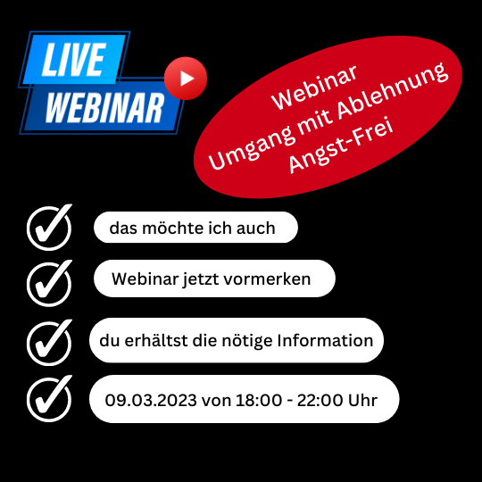 Live Webinar - Umgang mit Ablehnung - Angstfrei das Leben genießen! Trauma & Mindset Mentor - Coach Repair Energetics Kollross Helene Persönlichkeitsentwicklung - psychische Gesundheit